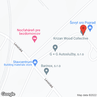 Google map: Levočská 4832, 058 01 Poprad-Sklady